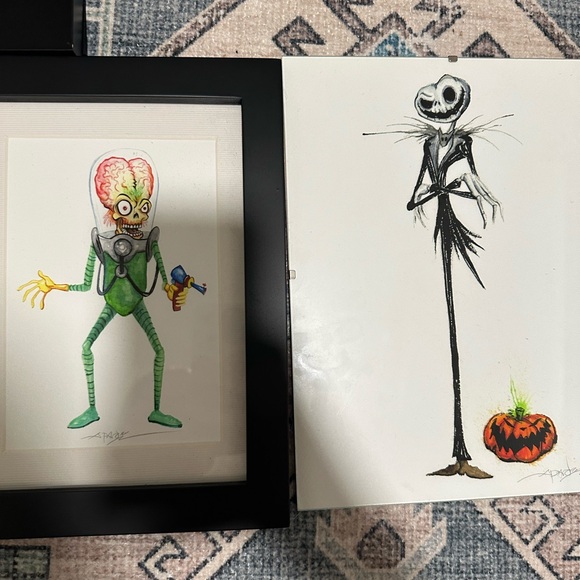 Framed Tim Burton Art - Picture 5 of 5